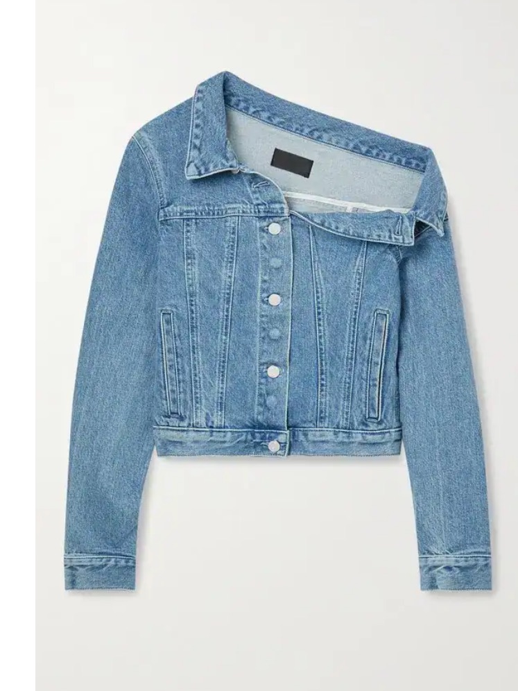 Rta Light Blue Denim Jacket With Black Tag